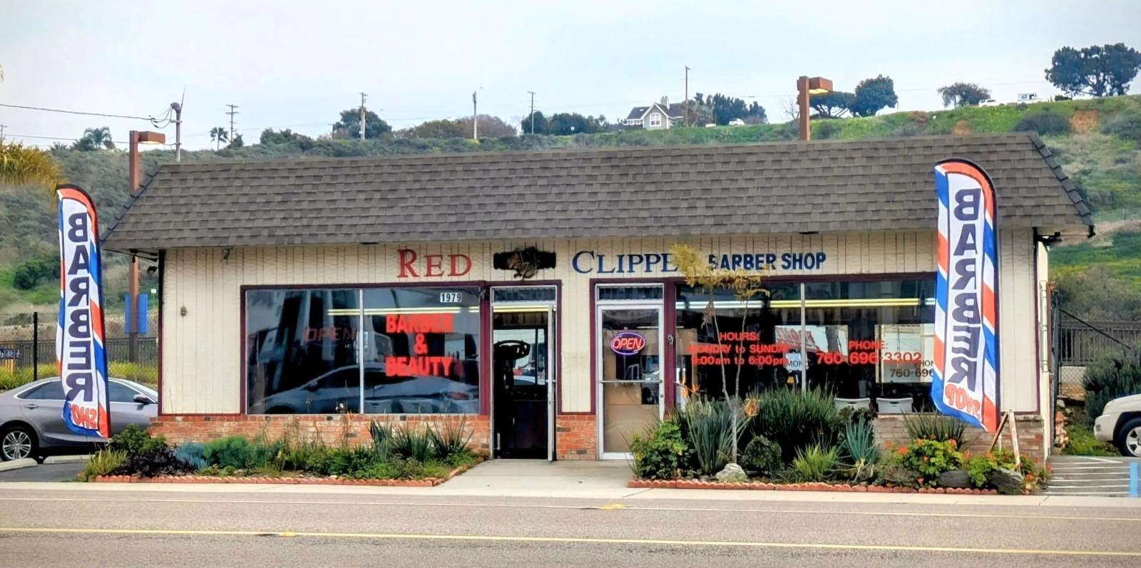 Red Clipper Barber Shop Exterior
