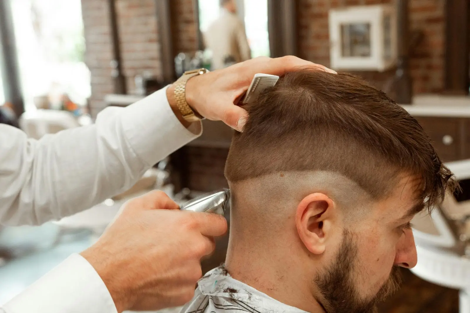 Men's haircut styles Oceanside - fade versus long textured hair